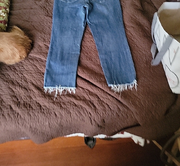 Talbots High Rise Distressed Blue Jeans - Picture 8 of 11